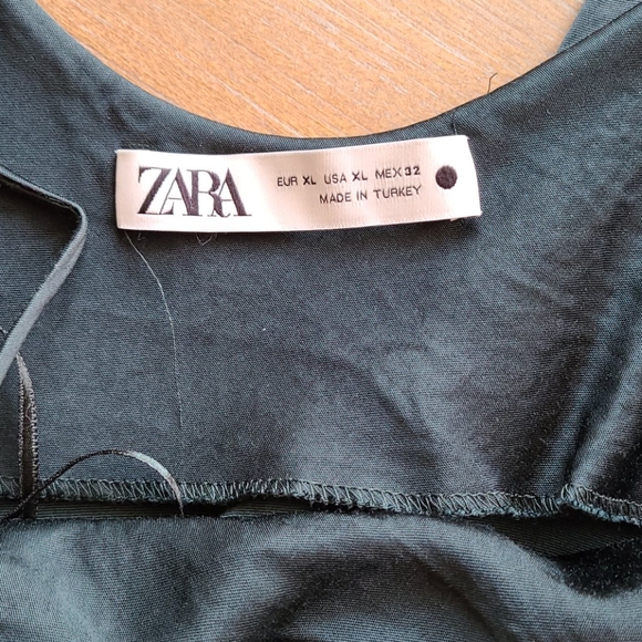 ZARA NWOT Flowing Camisole Dress - Emerald Green - Picture 10 of 10